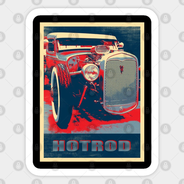 hotrod Sticker by hottehue